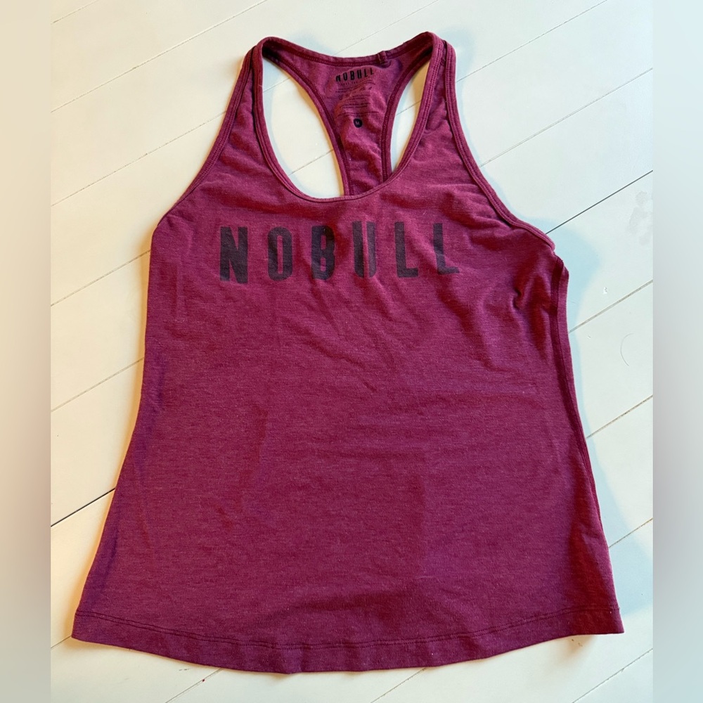 EUC Womens NOBULL racerback tank top athletic Magenta size M